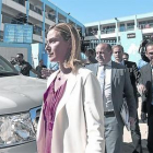 Federica Mongherini ayer durante su visita a Gaza.