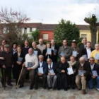 Los autores de «Castrocontrigo en la memoria», tras la presentación de la obra.