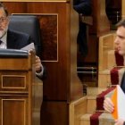 Mariano Rajoy y Albert Rivera, en un pleno del Congreso.