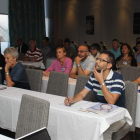 Patólogos y dermatólogos internacionales, en el inicio del curso en un hotel de Ponferrada.