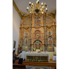 Detalle del retablo de la iglesia de Valcabado del Páramo. MEDINA