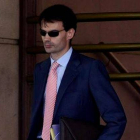 El juez Pablo Ruz dirigiéndose a la Audiencia Nacional, el pasado 7 de julio.