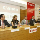 Víctor Prieto, Gema Cabezas, Jesús Riol y Tomás Castro, en la presentación.