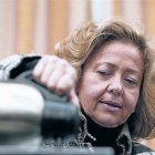 Consuelo Madrigal en una sesión de la Comisión de Justicia del Congreso.