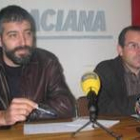 Guillermo Murias y Tomás Bejega, durante la rueda de prensa