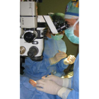 Operación de ojos en el Hospital de León.