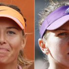 La tenista rusa Maria Sharapova y la rumana Simona Halep, las finalistas de Roland Garros.