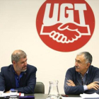 Unai Sordo (CCOO) y Pepe Álvarez (UGT).