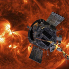 Recreación de la sonda Parker acercándose al Sol.