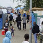 Inmigrantes en el campamento 'La Jungla' de Calais.