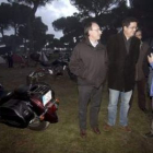 López, junto a su equipo de colaboradores, en la concentración motera de Valladolid.
