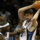 Marc Gasol vivió ayer una jornada agridulce frente a los Jazz.