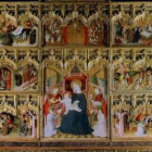 Retablo de la Virgen y San Francisco, de Nicolás Francés, que salió de León y está en el Prado.