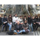 Fotografía de los alumnos del colegio Santa Teresa en un momento de su intercambio con los de Lyon.