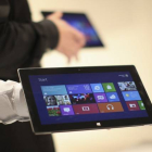 La tableta 'Surface', que Microsoft ha presentado este lunes en Los Ángeles.