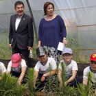 Javier Reyero y Belén Martín Granizo, ayer, en el Coto Escolar.