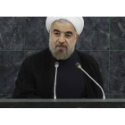 Hassan Rouhani, en la Asemblea General de la ONU, el día 24.