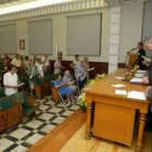 El obispo de León en el encuentro que mantuvo con los misioneros