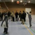 Un momento de la inauguración del nuevo pabellón de La Torre en La Palomera