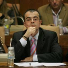 El concejal de Hacienda, ayer durante la sesión plenaria