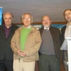 Ramón Ferrero, Juan Morano, José Valín y Teodoro Martínez, ayer en Santa María del Páramo