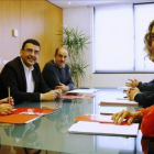 Las comisiones del PSOE y el PSC, este viernes en Madrid.