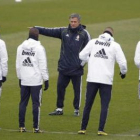 Mourinho, en el entrenamiento previo al partido de Copa.