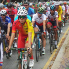 Miguel Ángel Benito siempre estuvo muy atento en la zona delantera del grupo, pero una caída a dos kilómetros de la meta truncó la estrategia del equipo español.