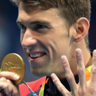 Michael Phelps, tras ganar una medalla de oro en Río de Janeiro.