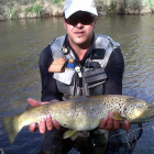 Un hermoso ejemplar conseguido por Barrientos en el Porma y devuelto a las aguas.