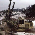 Maquinaria de la cantera de Paradela de Muces, en el mes de enero del 2009.