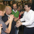 Mañueco, con los afiliados de Zamora. MARIAM M. MONTESINOS