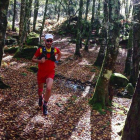 Pablo Villa durante su entrenamiento en la jornada de ayer en el escenario donde el sábado tratará de luchar por los puestos de honor del Mundial de trail en Portugal. P.V.