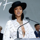 La cantante Rihanna, durante la entrega de los premios LVMH, en la Lous Vuitton Fundation.