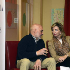 La consejera de Familia, ayer, en su visita a Salas de los Infantes.