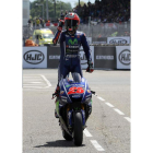 Viñales en el momento de cruzar la meta victorioso. EDDY LEMAISTRE