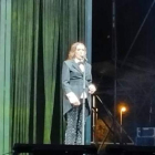 Luz Casal, en un momento del concierto organizado por la Consejería de Medio Ambiente en Riaño. CAMPOS