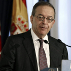 Antonio Carrascosa, ayer, en el desayuno informativo.
