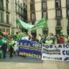 Manifestación por la igualdad en la custodia compartida, hace pocos meses, en Barcelona