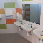 Nuevos baños construidos por el Ayuntamiento en el colegio. DL