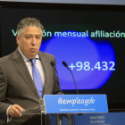 El secretario de Estado de Seguridad Social, Tomás Burgos, en un acto la semana pasada. ZIPI