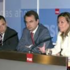 Zapatero ayer en la presentación de la candidatura de Madrid