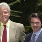 Clinton y Aznar comieron juntos en La Moncloa