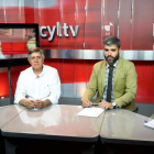 Jorge Callado, Cayetano Franco, Roberto Núñez y Georgino Fernández durante la tertulia celebrada ayer en La 8. RAMIRO