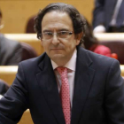El senador leonés Luis Aznar, en una de sus intervenciones en la Cámara Alta