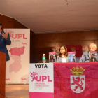 Luis Mariano Santos, durante su intervención ayer en Santa María del Páramo. MEDINA