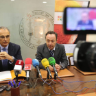 Castillo-Garzón e Ignacio Álvarez, en la rueda de prensa.