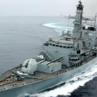 El incidente obligó la intervención de la fragata ’HMS Montrose’.