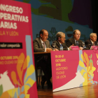 Santos, Villafranca, Herrera, Alonso y Lozano, durante la inauguración del congreso. RAMIRO