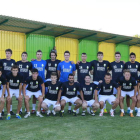 La plantilla de la Virgen del Camino en el primer entrenamiento de la temporada.